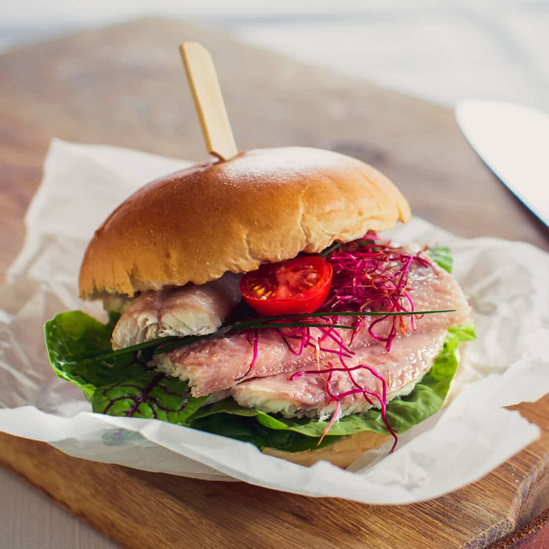 Broodje paling burger