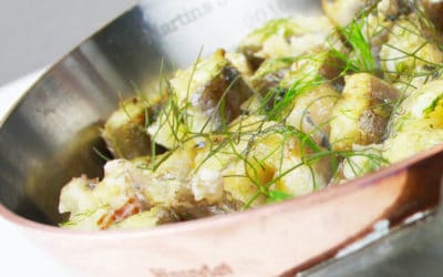 Gestoofde paling met venkel