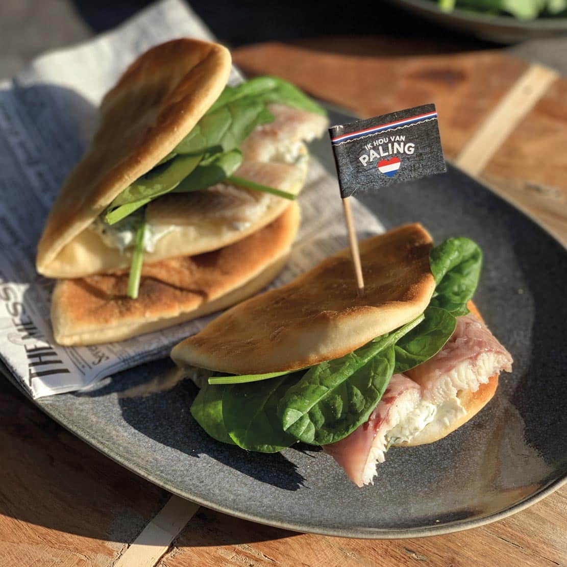 Bagel met gerookte paling paasrecept