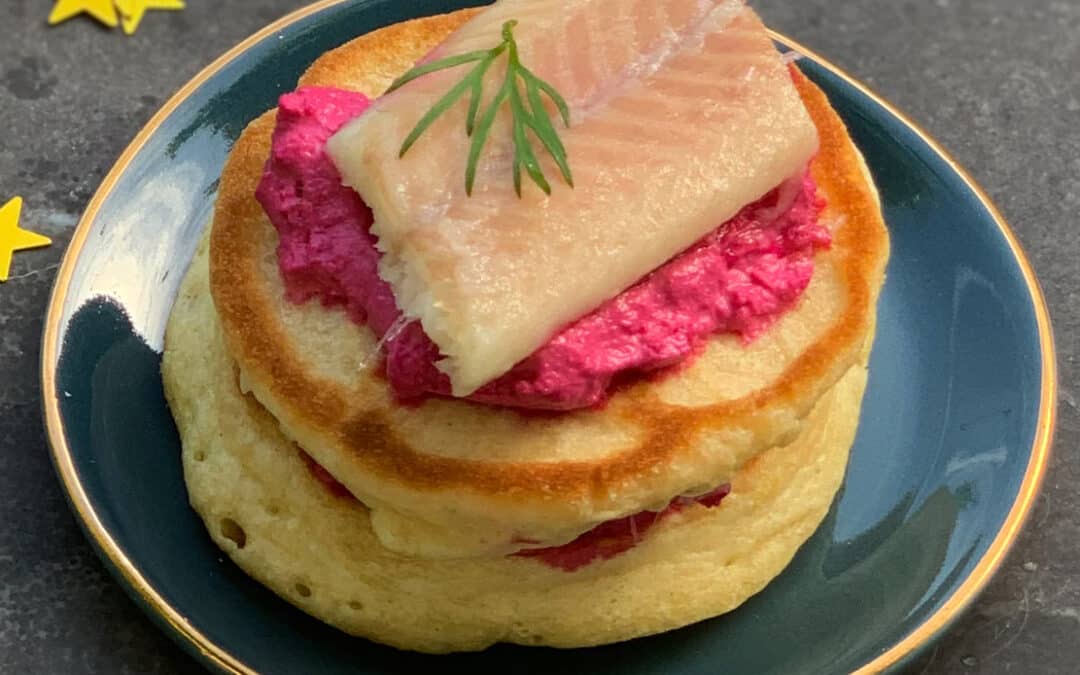 Blini’s met bietencrème